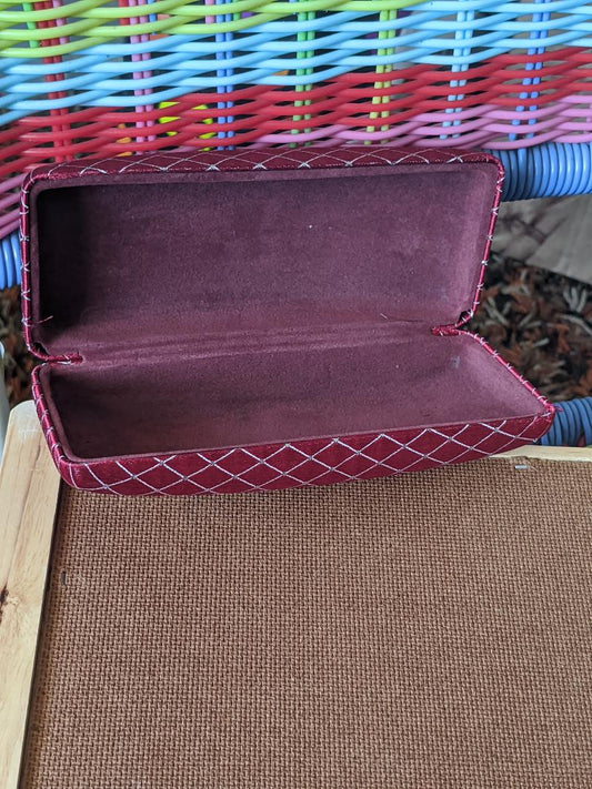Red and Silver Eyeglass Holder