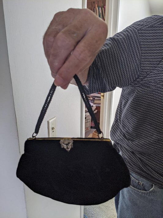 Vintage Little Black Dressy Purse