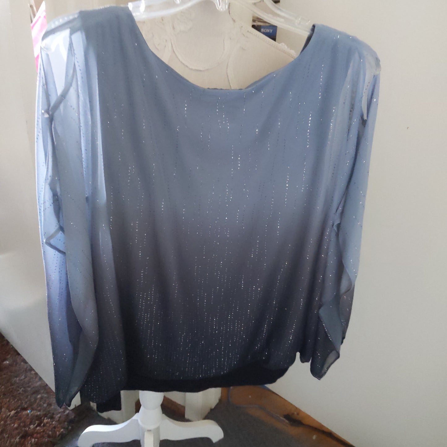 Sara Michelle Sequin Great Top Size 1X
