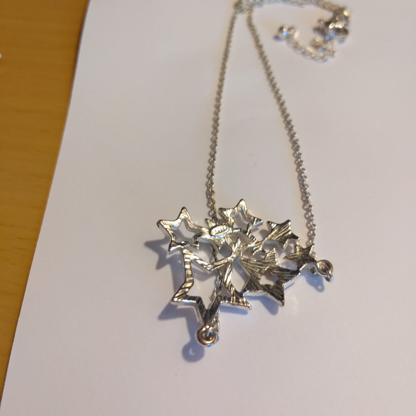 Multi Fake Silver Star Necklace