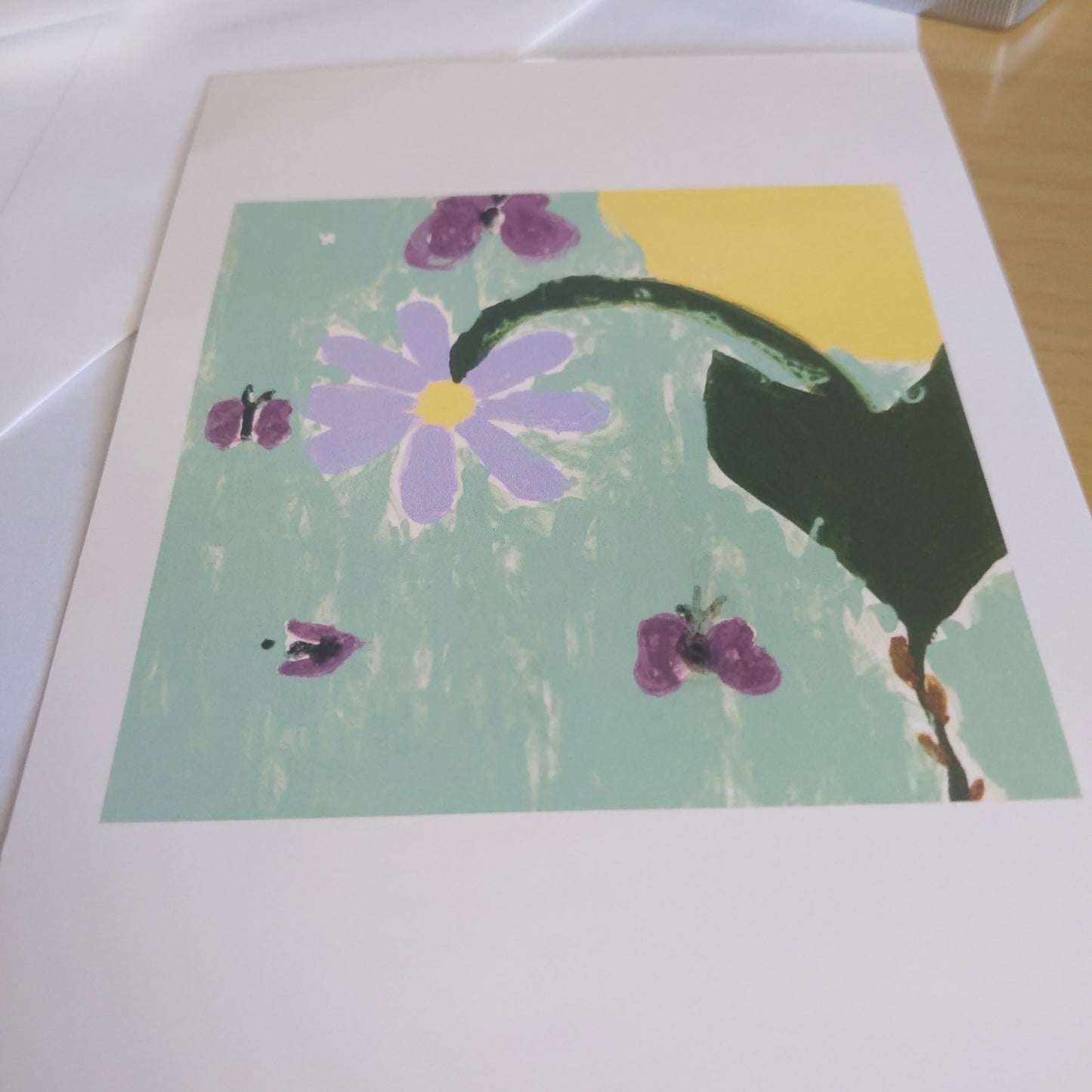 Purple Flower Blank Cards