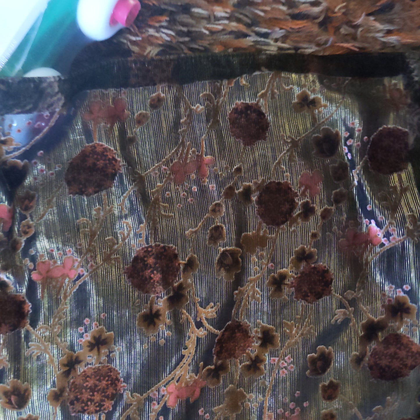 Brown Flower Scarf/ Wrap