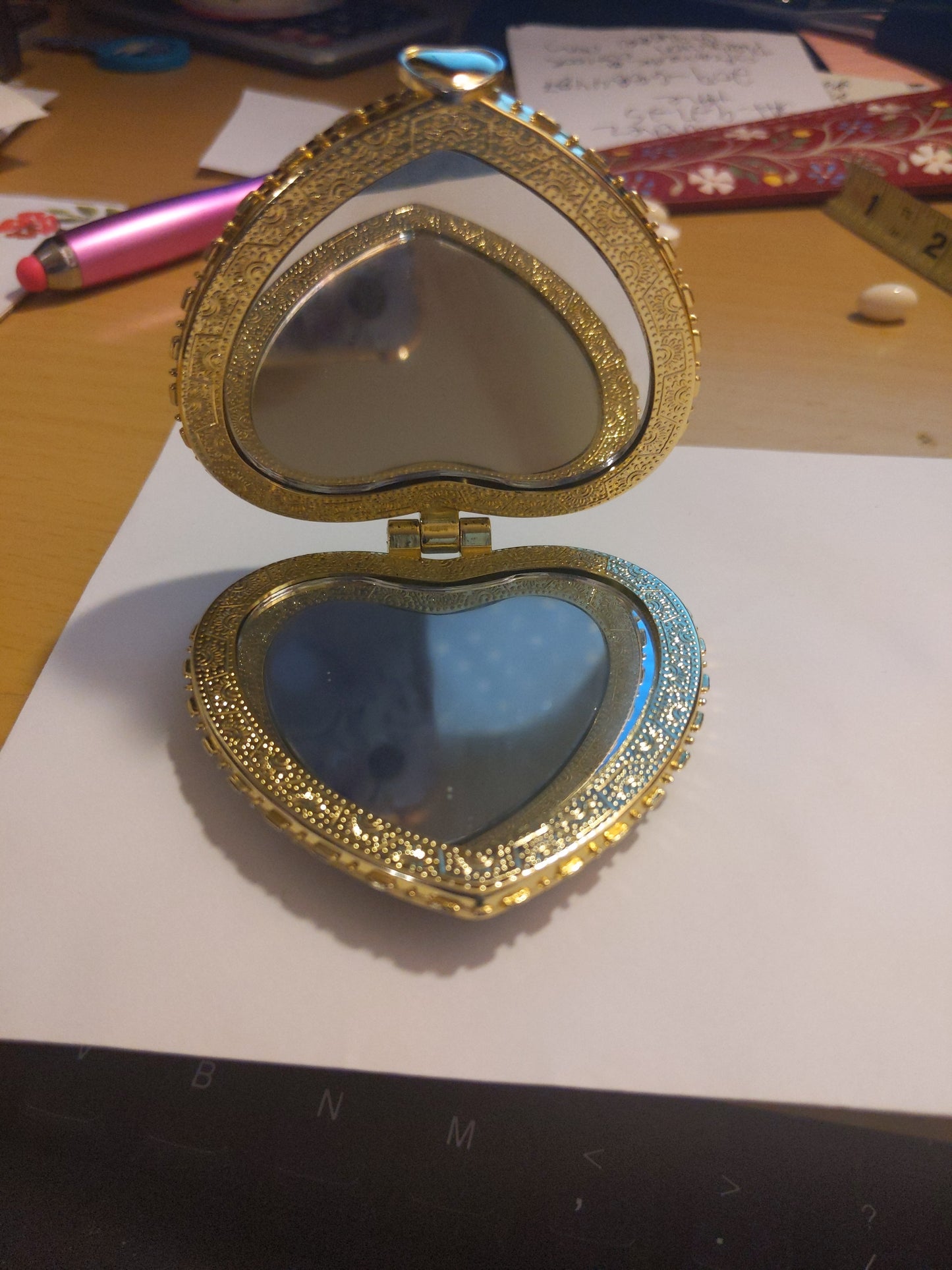 Heart Shaped Cosmetic Mirror