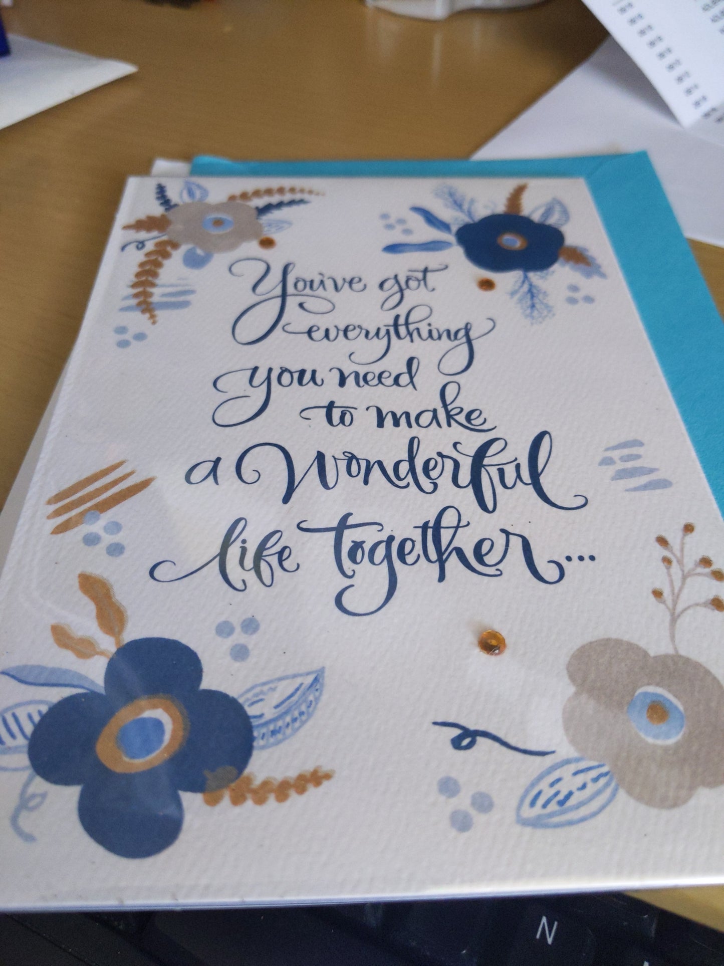 Make a good life together greeting card