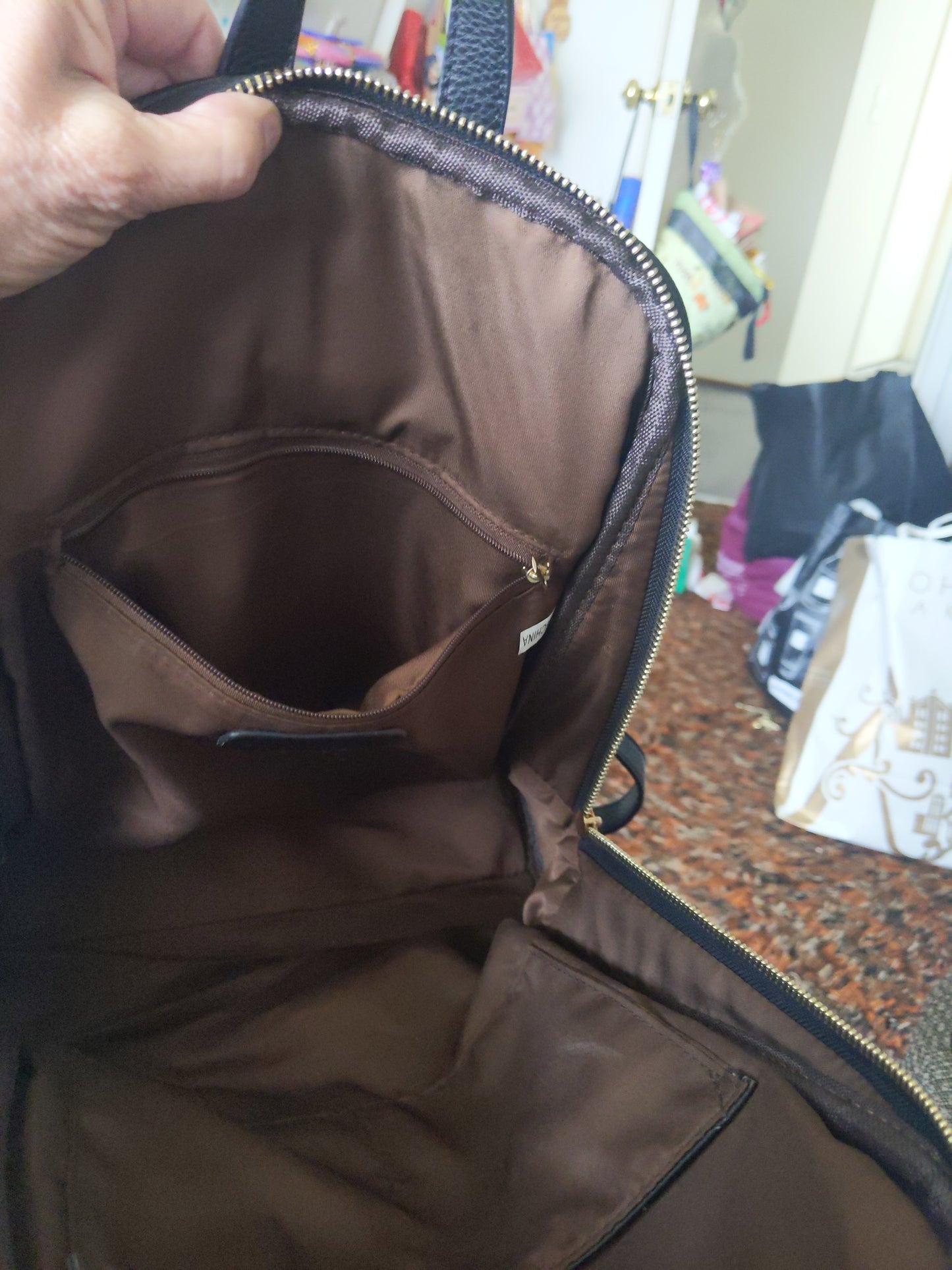 Black Backpack Purse