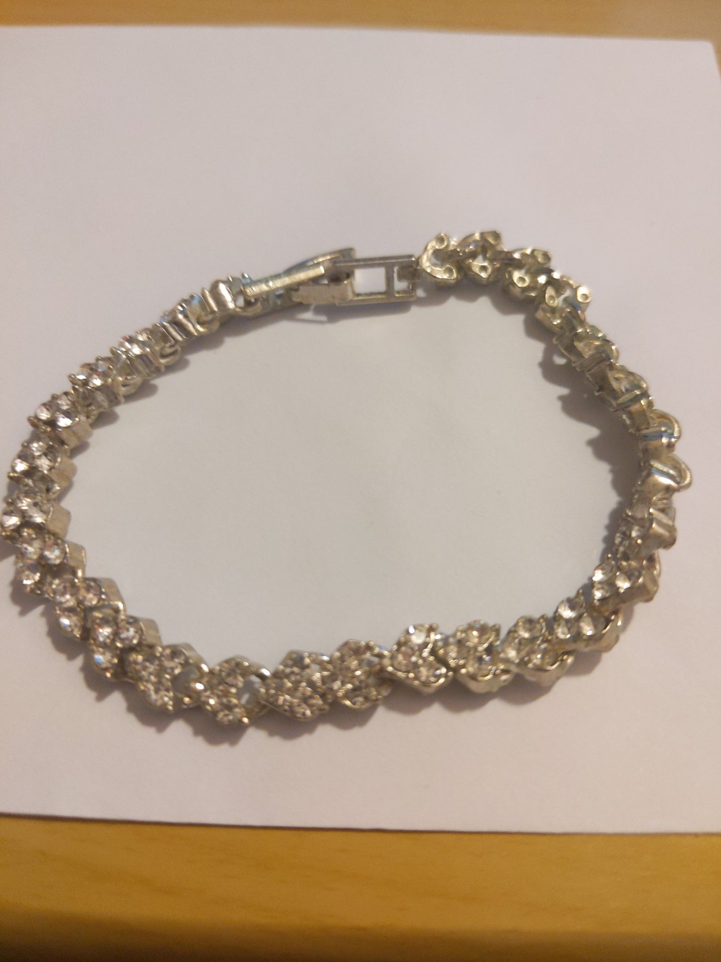 Rhinestone Vintage Heart Bracelet