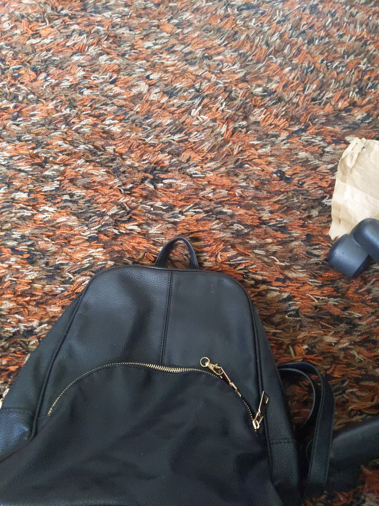 Black Backpack Purse