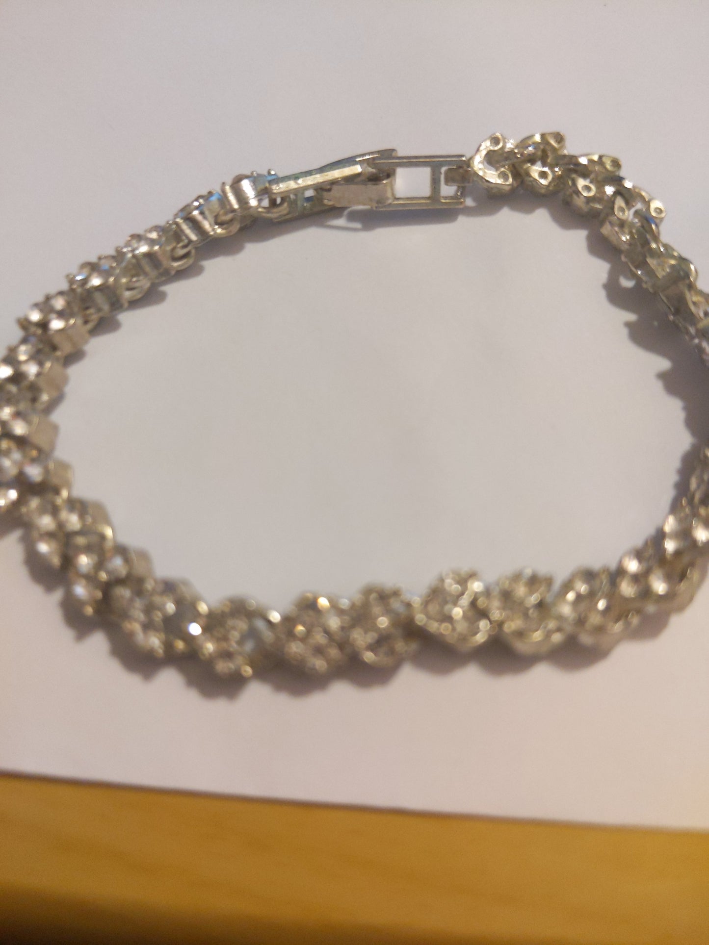 Rhinestone Vintage Heart Bracelet