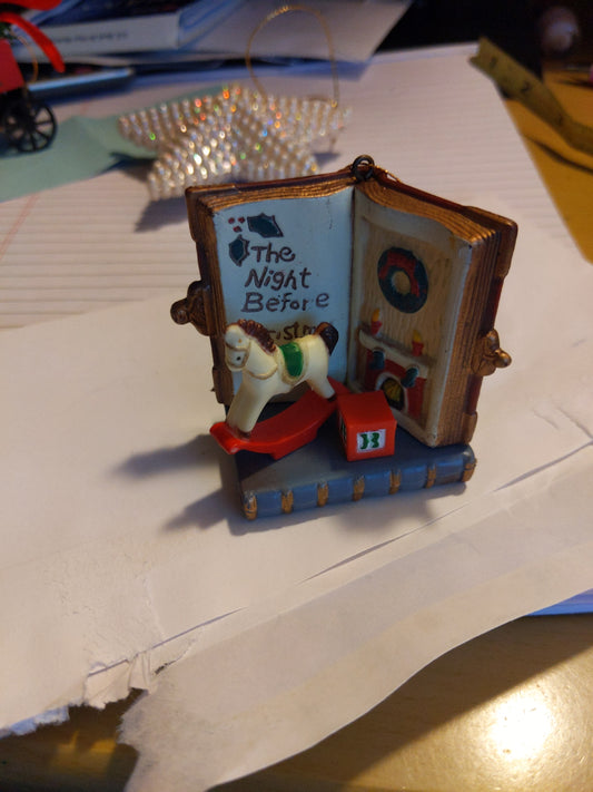 Little Open Book Ornament