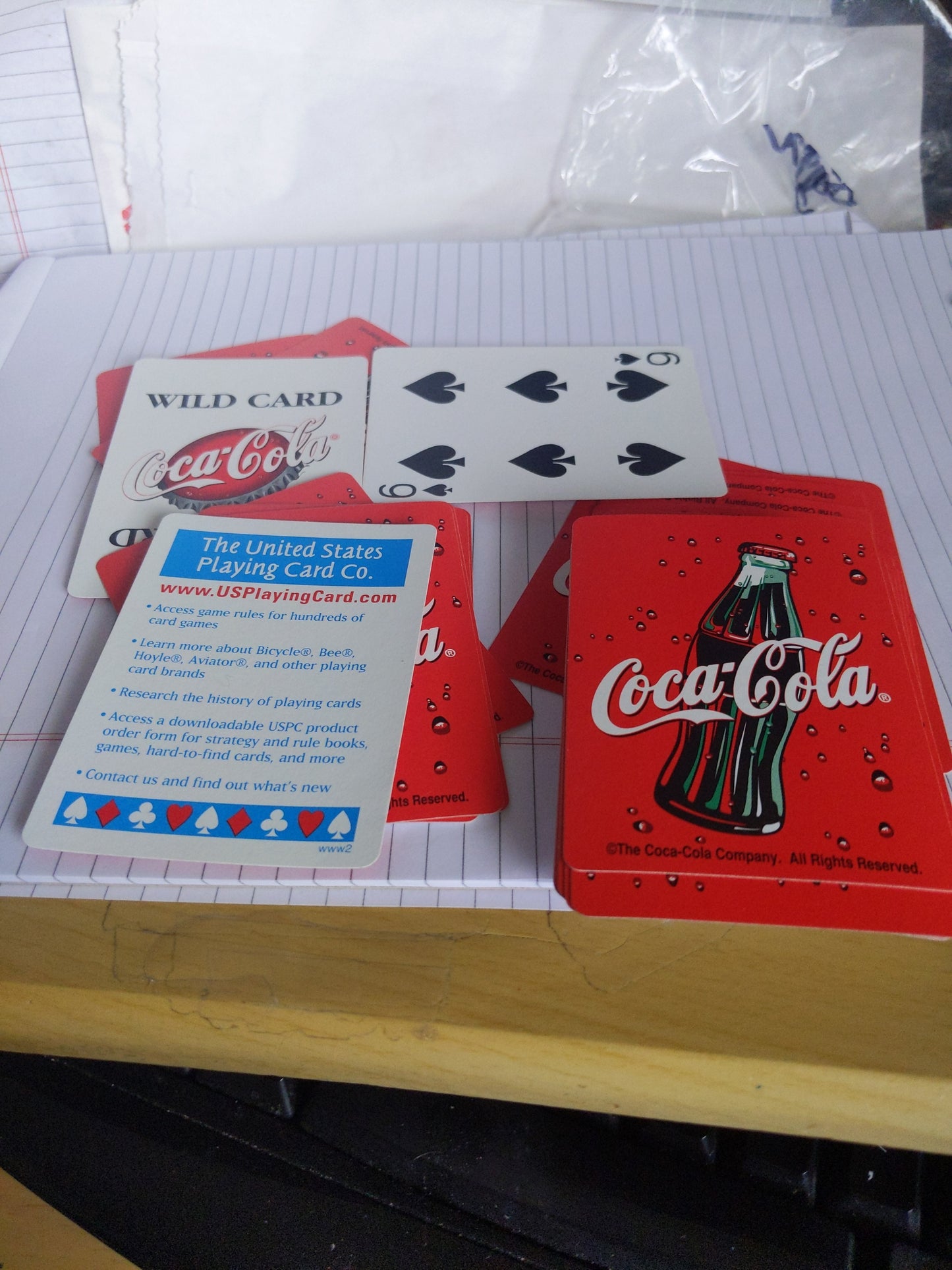 Coca cola playing cards