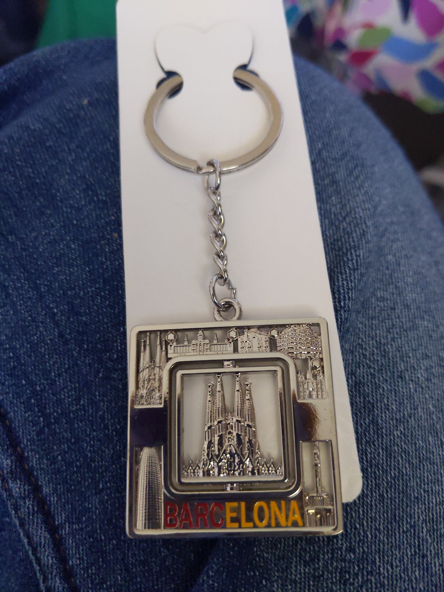 Barcelona Keychain