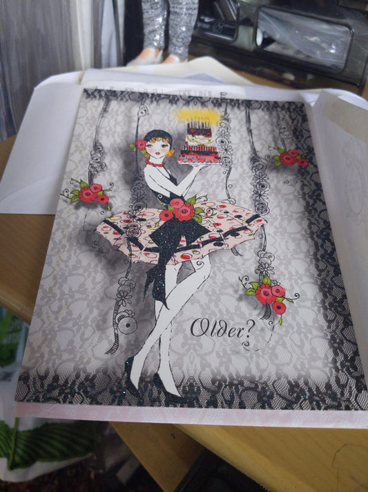 Funky Lady Birthday Card