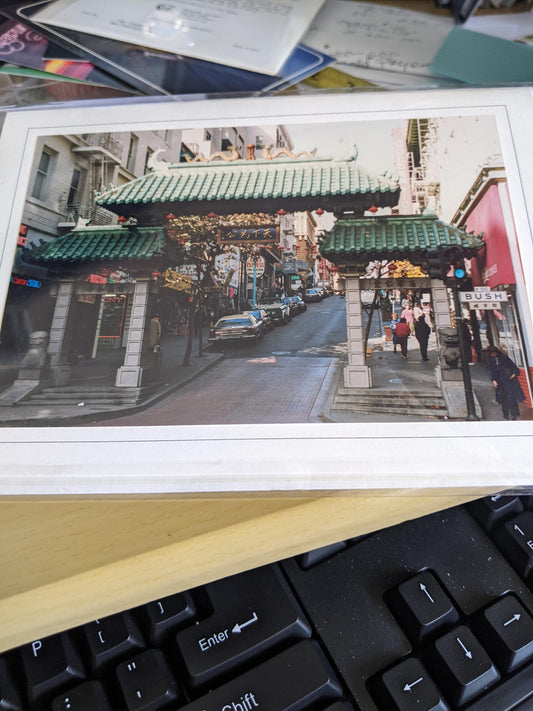 Blank Card of China Town in San Franciso