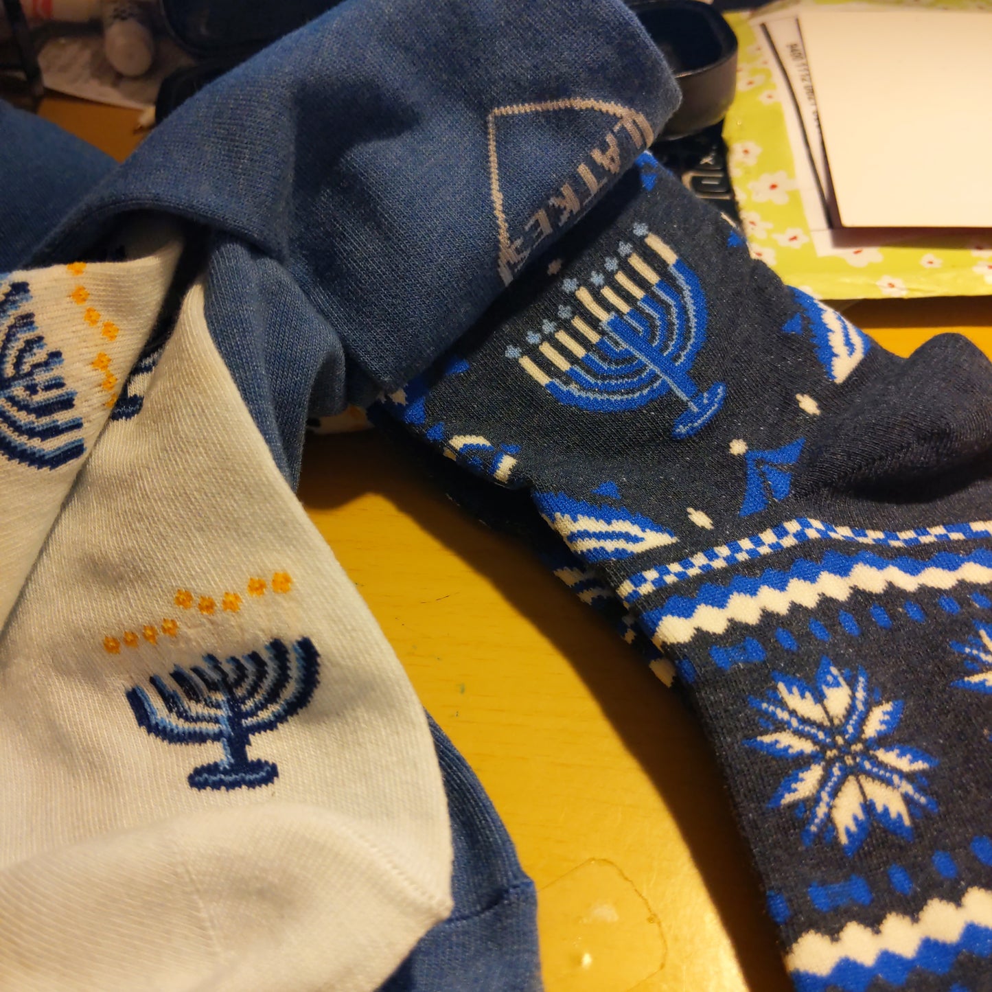 Chanukah Three pack socks
