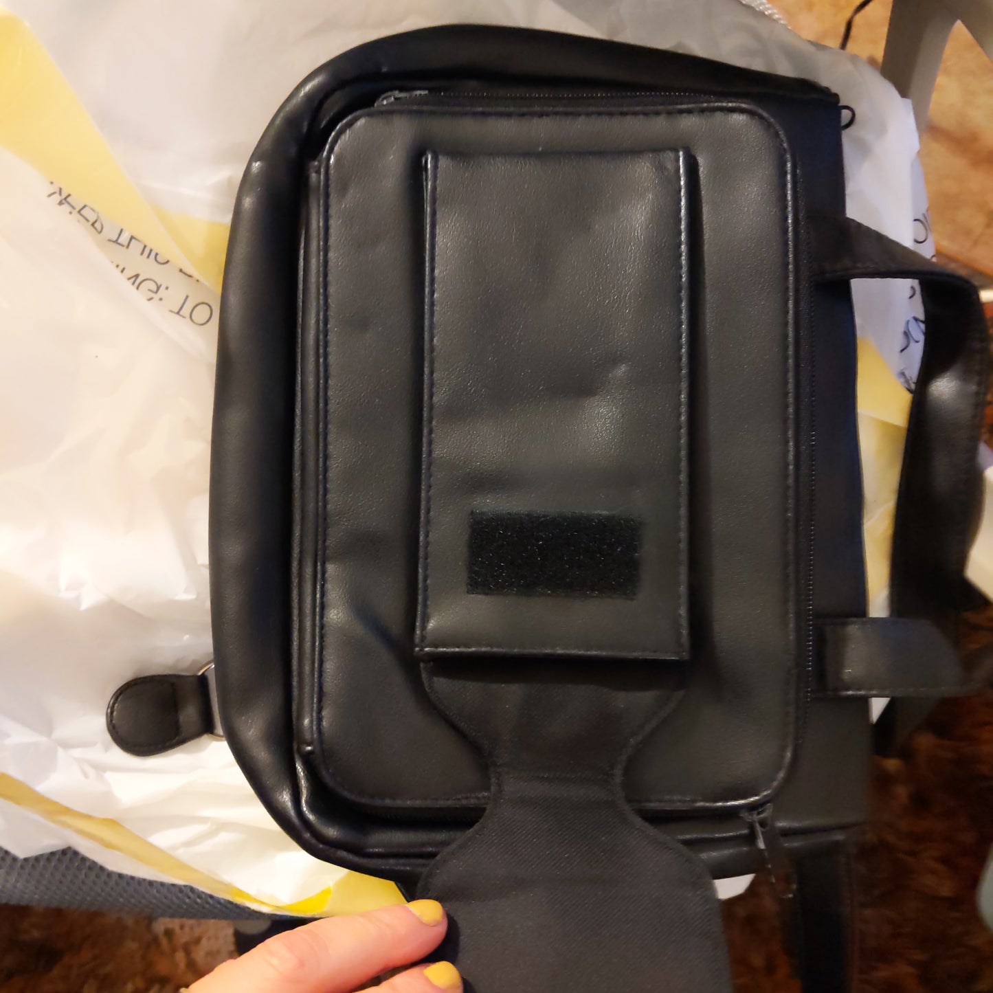 Black Shoulder Bag with lits of storage