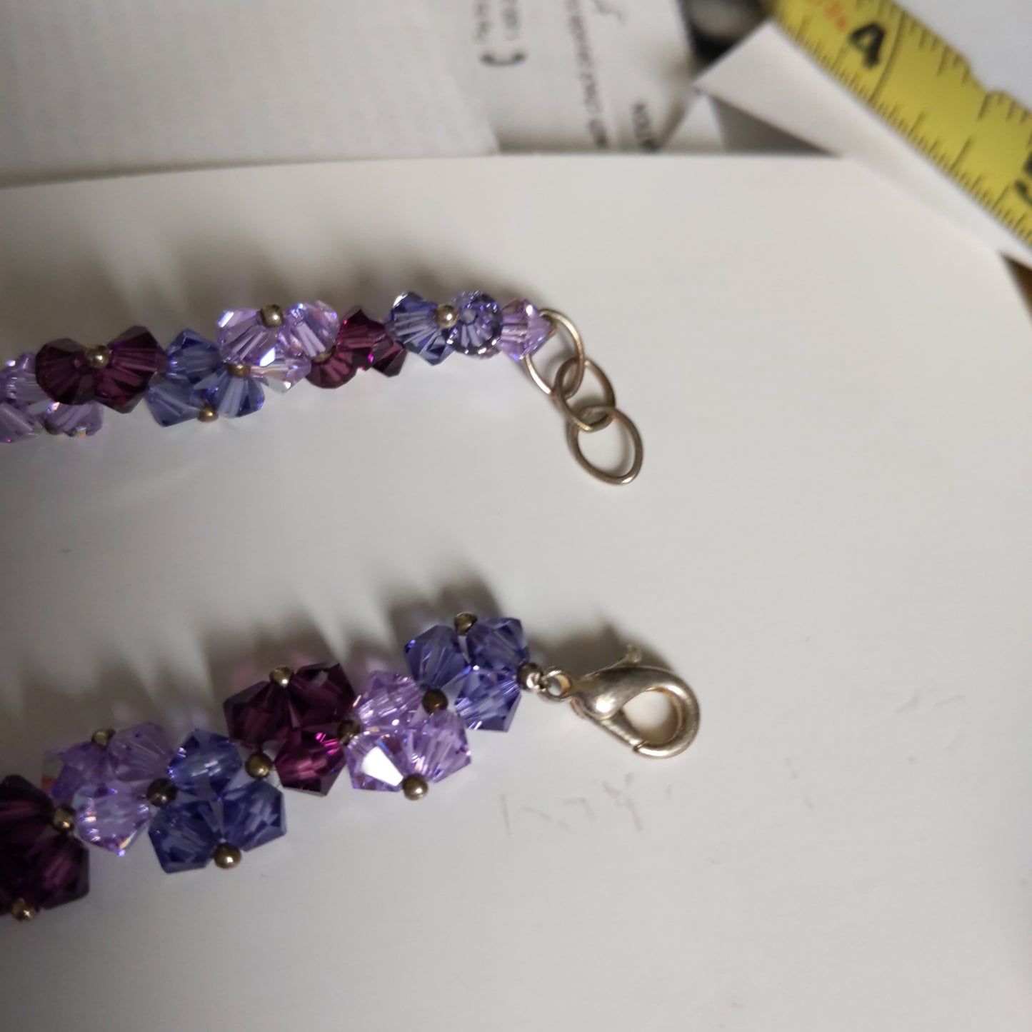 Purple and Pink Australian Crystal Bracelet