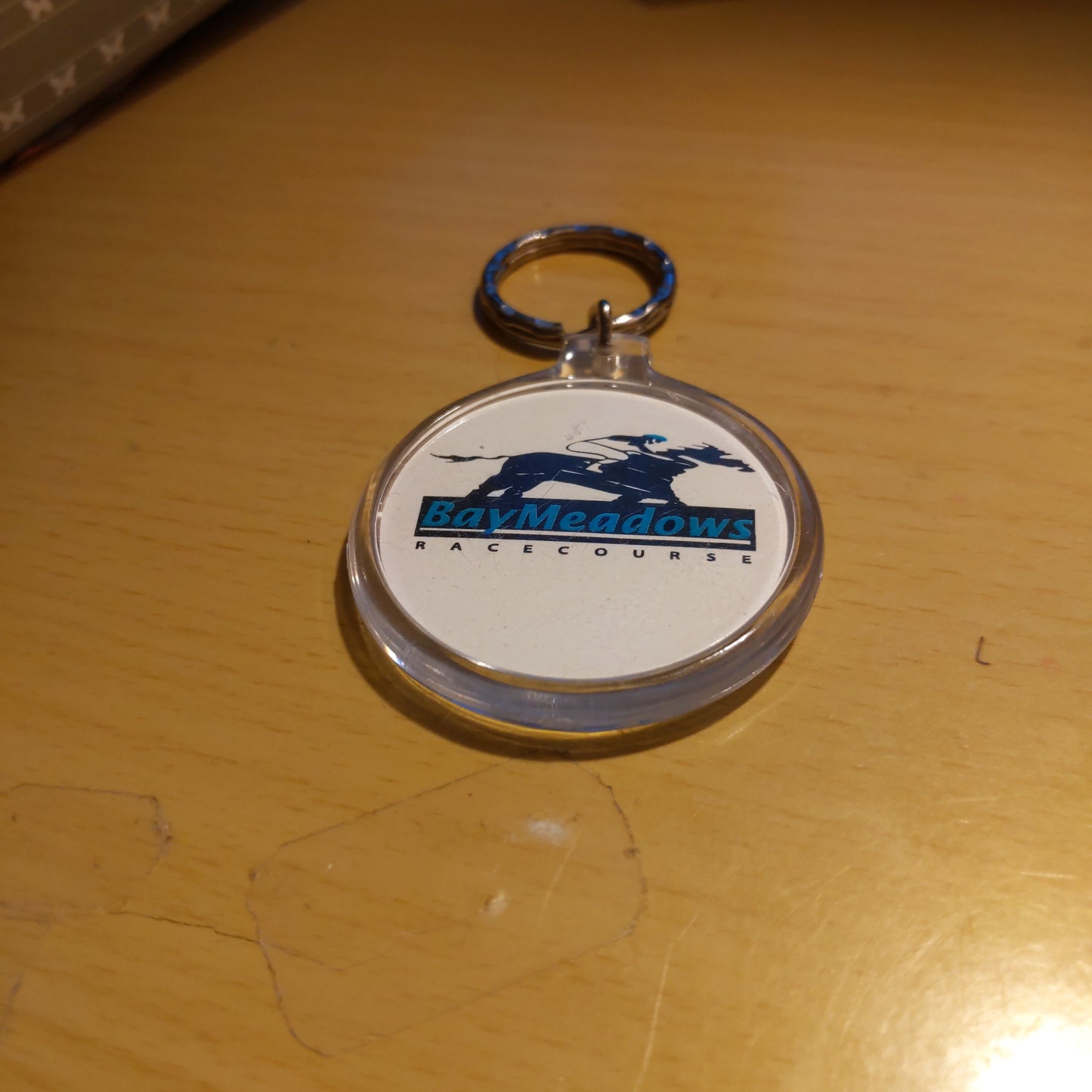 Vintage Key Chain of Bay Meadows race track