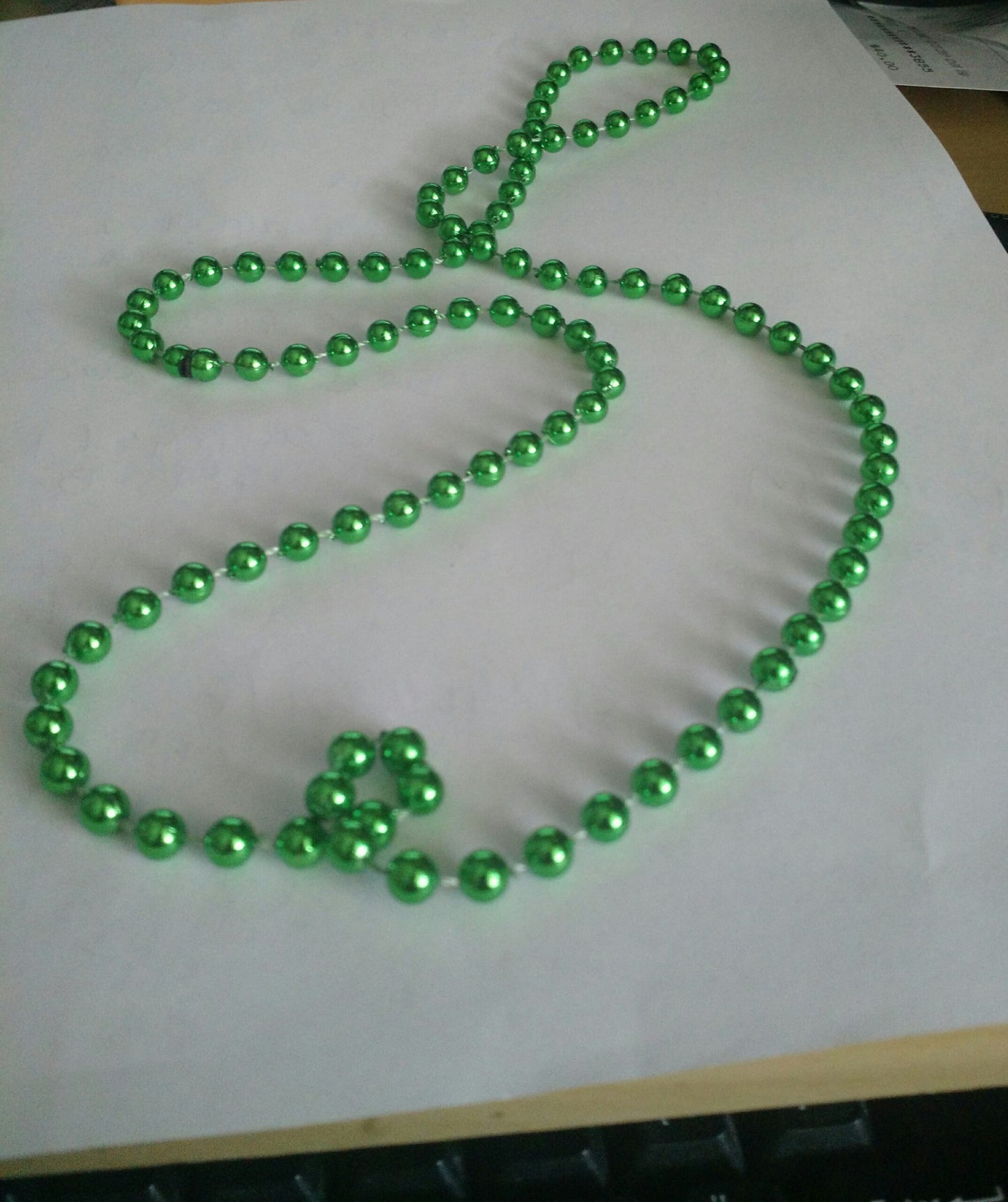 Dark Green Bead Necklace