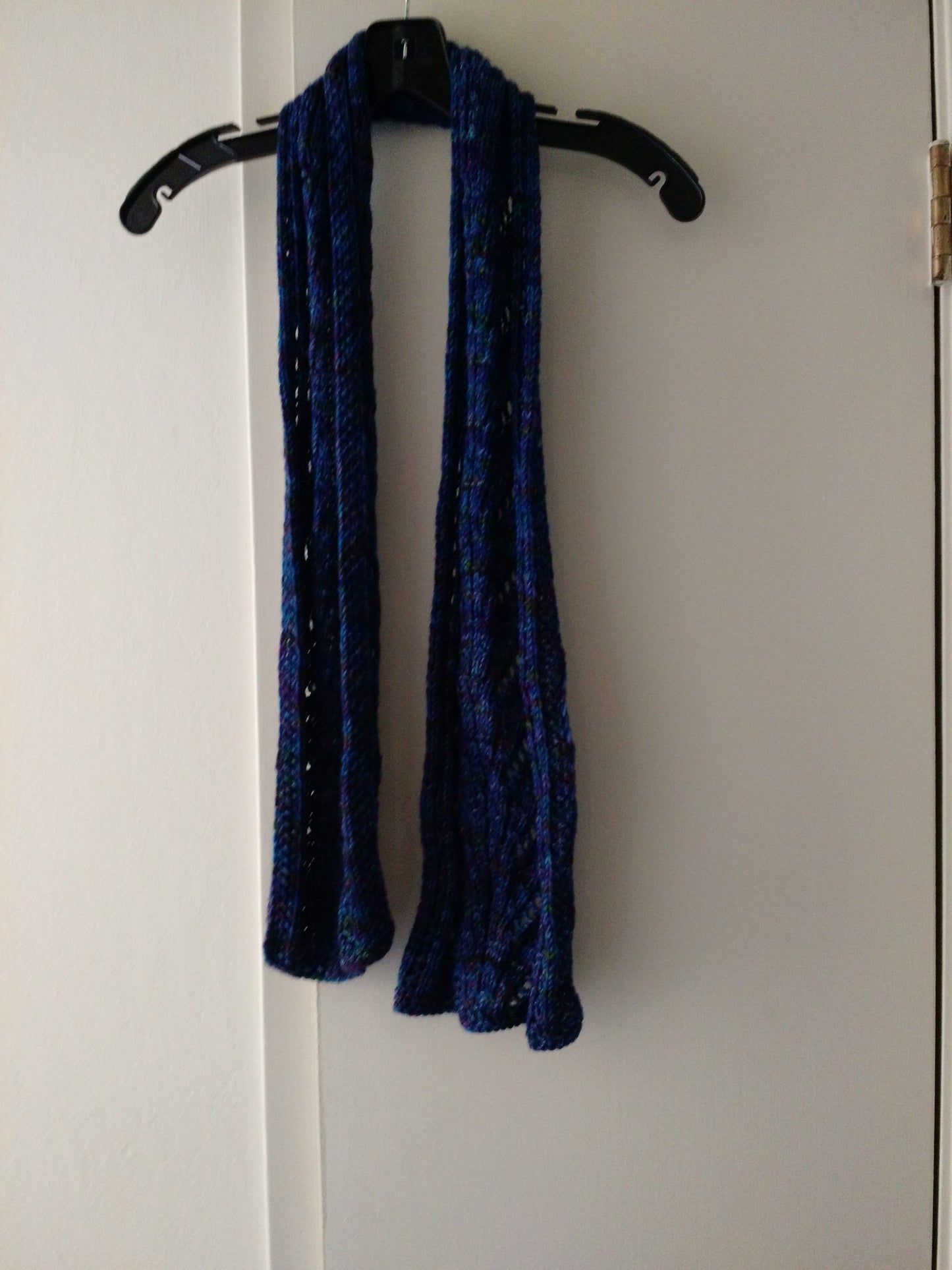 Handcrafted Yarn With Purples and Blues Scarf