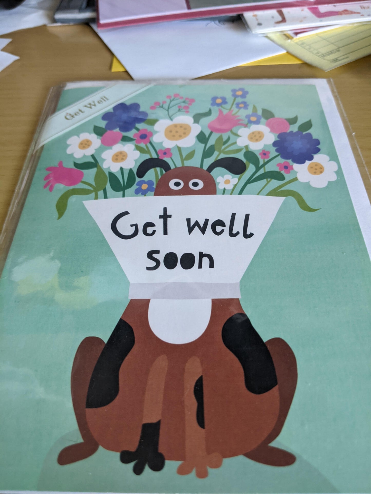 Get Well Soon Greeting Card-NEW