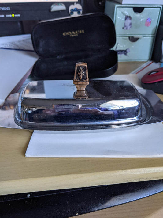 KROMEX Silver Plated Butter Dish