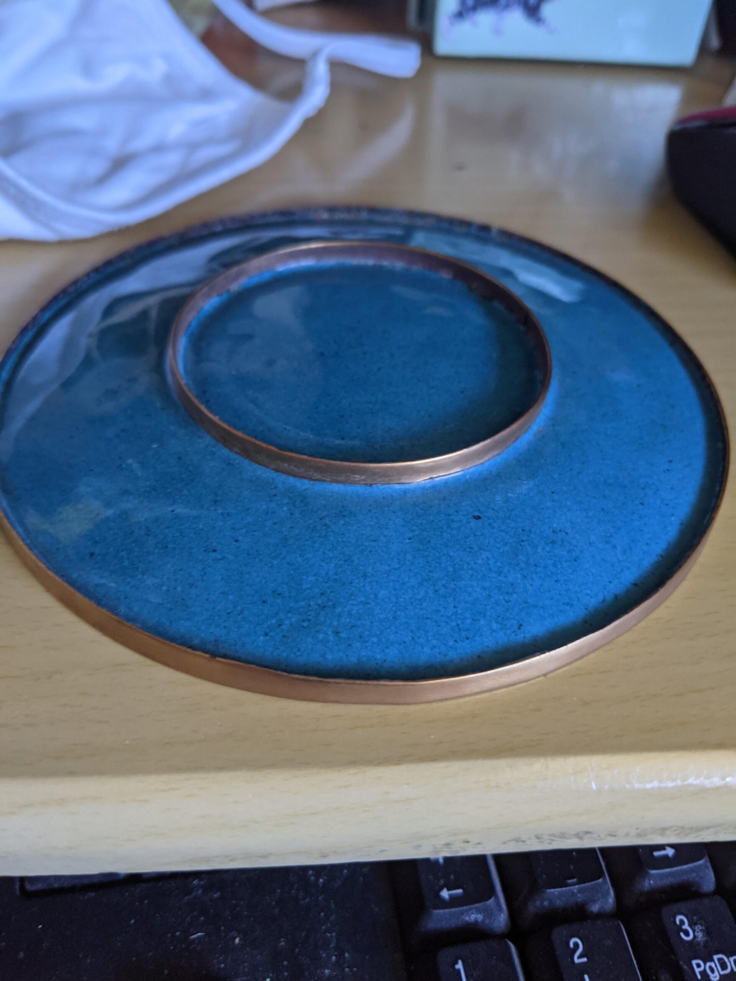 Flower Metal Round Plate