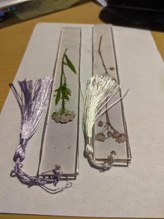 Handcrafted Clear Light Purple Bookmarks-NEW