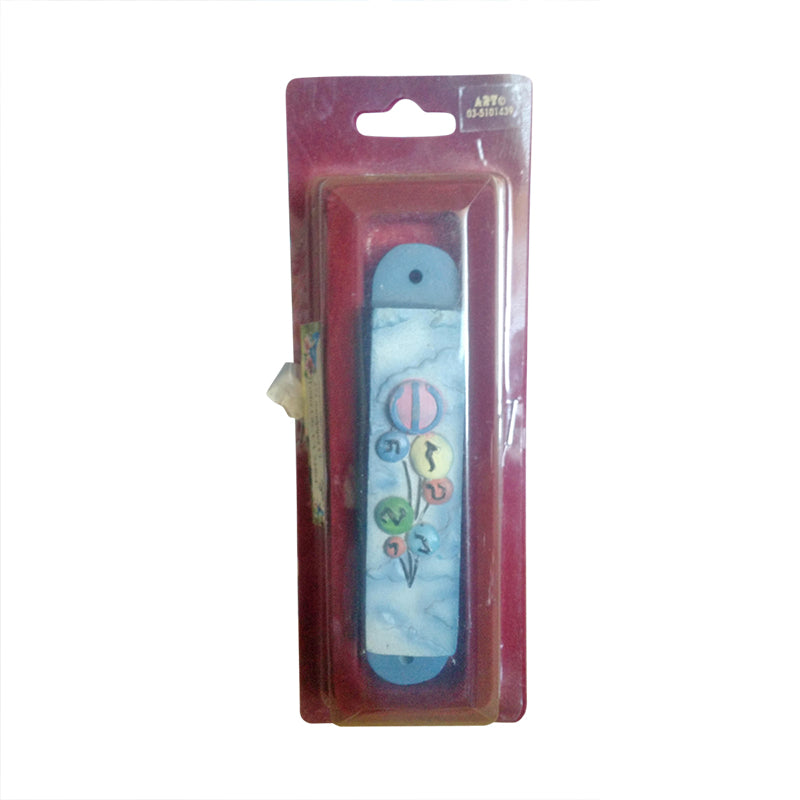 Blue Art Work Mezuzah-NEW