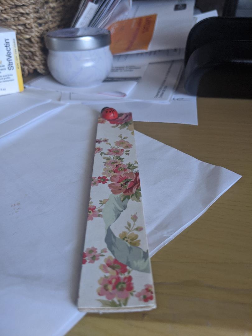 Handcrafted Long Flowered Bookmark-NEW