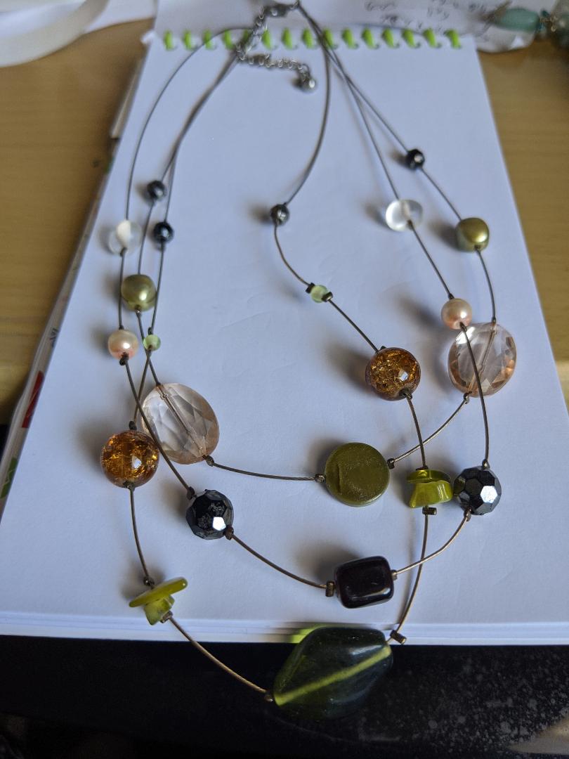 Wire Beaded Necklace