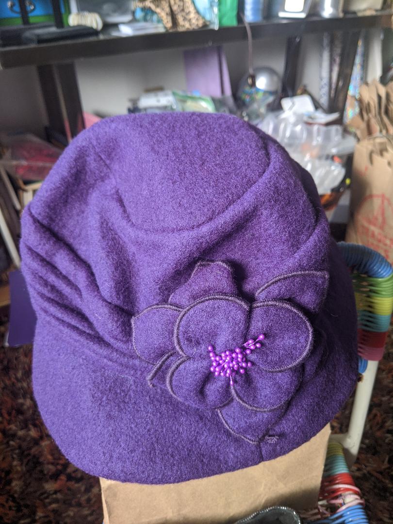 Purple Flower Hat