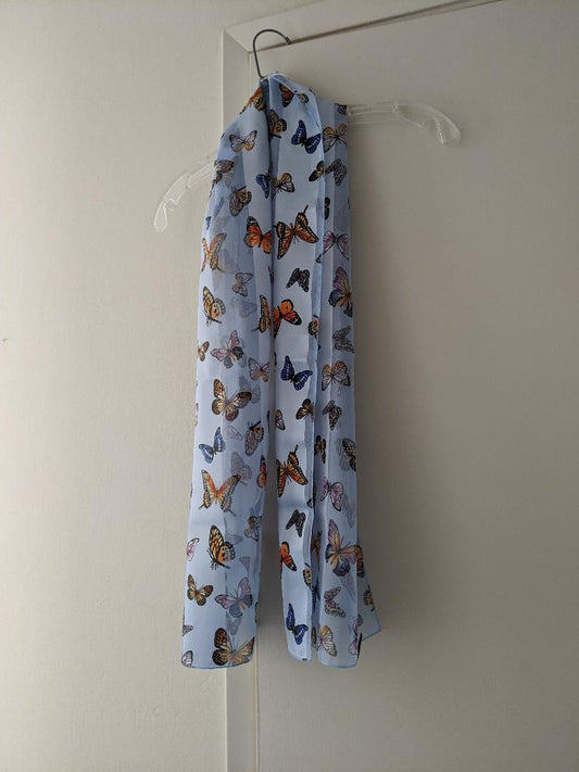 Blue Butterfly Scarf-NEW