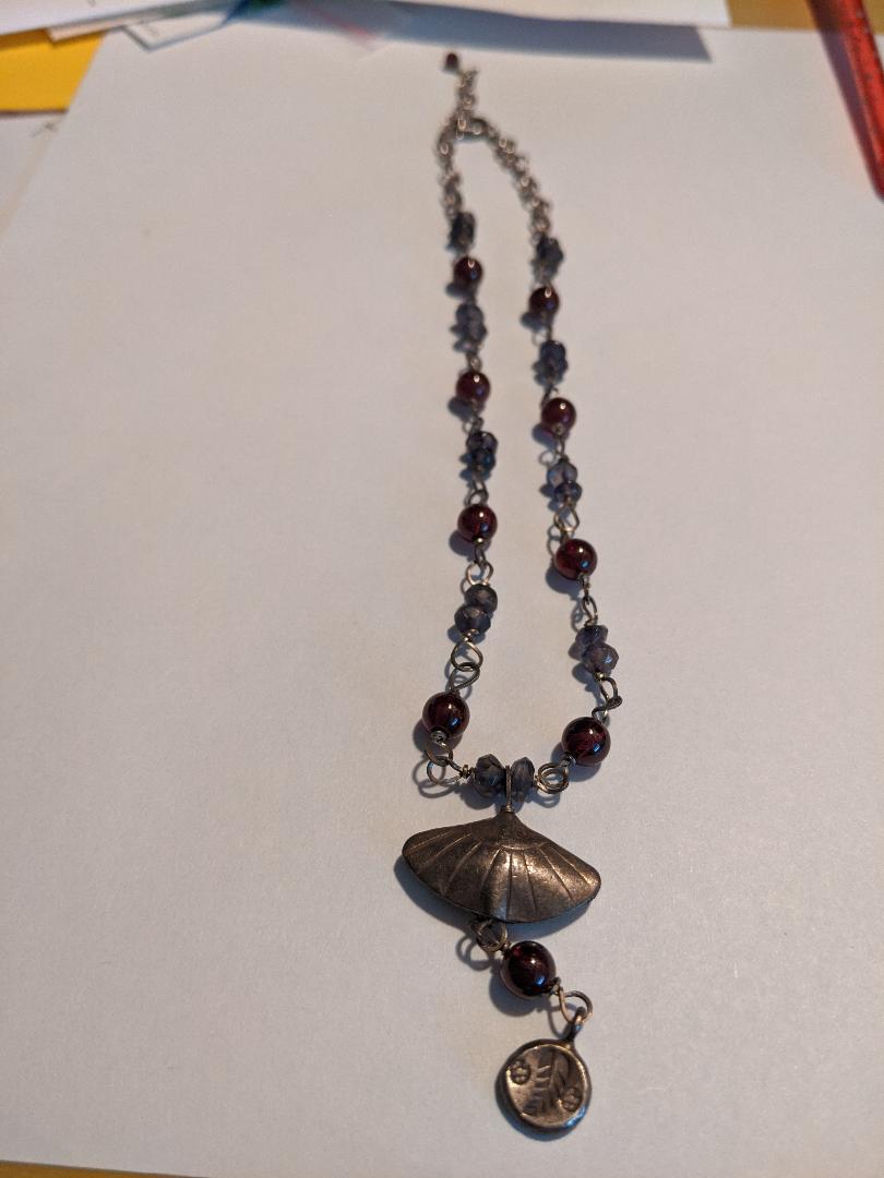 Silver Plated Beaded Necklace