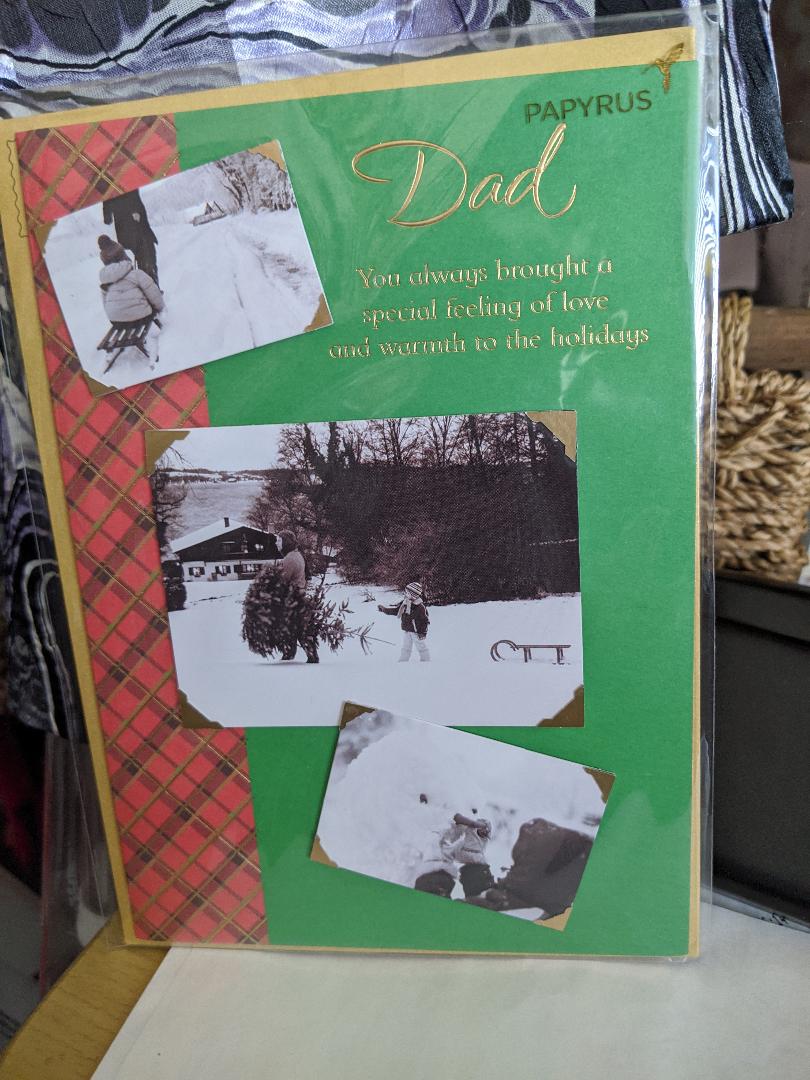 Dad Green Christmas Card by Papyrus-NEW
