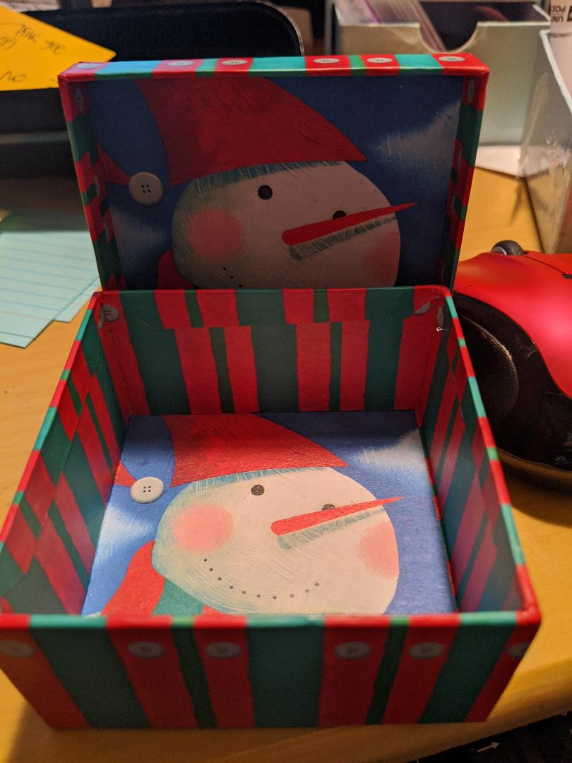 Santa Snowman Gift Box